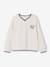 Sweat garçon col V écru - vertbaudet enfant 