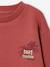 Sweat col rond garçon manches lo bois de rose+jaune pastel - vertbaudet enfant 
