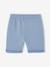 Bermuda garçon en molleton bleu chambray+marine grisé+noix de pécan - vertbaudet enfant 
