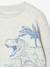 Sweat garçon fantaisie blanc chiné+bleu pâle+ocre+vert - vertbaudet enfant 