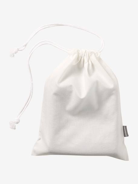 Set van 6 washandjes touw+wit+wit, bedrukt - vertbaudet enfant 