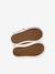 Stoffen sneakers met klittenband babyjongen beige, bedrukt+donkerbruin - vertbaudet enfant 