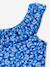 Badpak voor meisjes met bloemen 1 stuk blauw - vertbaudet enfant 