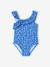 Maillot de bain fille à fleurs 1 pièce bleu - vertbaudet enfant 