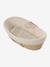 Housse pour couffin en gaze de coton beige imprimé+blanc+bleu grisé+rose imprimé - vertbaudet enfant 