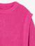 Pull fille volant épaule pivoine - vertbaudet enfant 