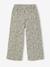 Pantalon fille legging large blanc imprimé+corail+mauve+vert sauge - vertbaudet enfant 