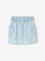 Spijkerrok met hartvormige zak voor meisjes gebleekt denim+ongewassen denim - vertbaudet enfant 