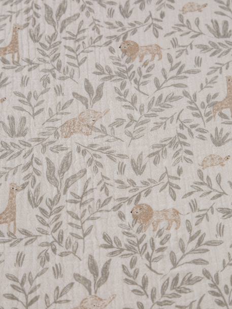 Flexibele babywieg in stof beige, bedrukt+grijsblauw - vertbaudet enfant 