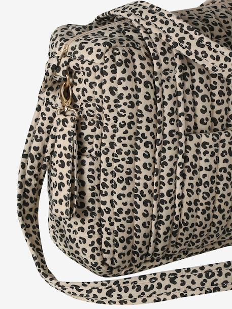 Sac à langer en gaze de coton JOIOSA beige imprimé+bleu nuit+bronze+écru - vertbaudet enfant 