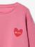 Sweat fille motif imprimé anthracite+corail+encre+pivoine+sauge+vanille+violet+violine - vertbaudet enfant 