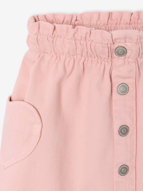 Jupe fille poches coeurs rose - vertbaudet enfant 