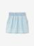 Jupe en jean fille poches coeur denim bleached+denim brut - vertbaudet enfant 