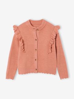 -Gilet fille volants fantaisie