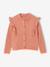 Gilet fille volants fantaisie bronze+rose poudré - vertbaudet enfant 