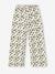 Legging fille en maille côtelé beige+blanc imprimé+écru - vertbaudet enfant 
