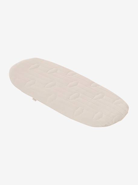 Housse pour couffin en gaze de coton beige imprimé+blanc+bleu grisé+rose imprimé - vertbaudet enfant 