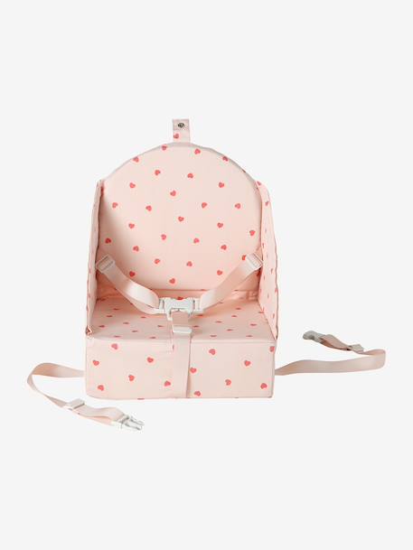 Rehausseur de chaise beige imprimé+blanc imprimé+bleu grisé+écru+GRIS+multicolore+noisette+noisette+rayé blanc+rose pâle - vertbaudet enfant 