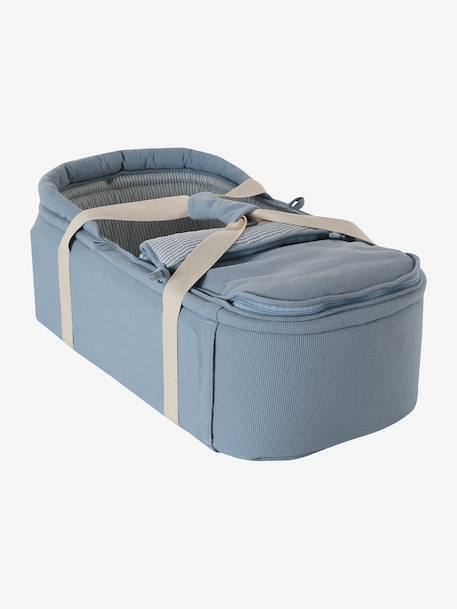 Flexibele babywieg in stof beige, bedrukt+grijsblauw - vertbaudet enfant 