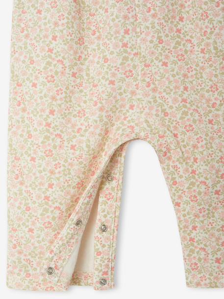 Fleece romper + hoofdband baby ecru+vanille - vertbaudet enfant 
