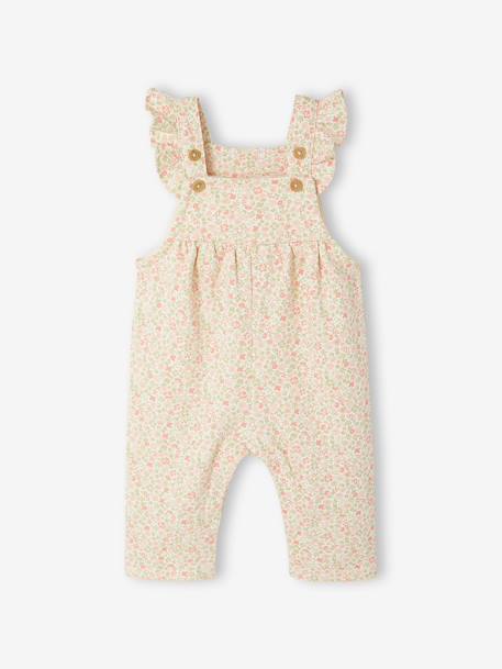 Salopette bébé fille molleton + bandeau écru+vanille - vertbaudet enfant 