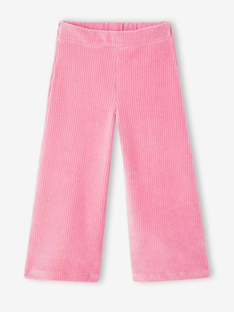 Fille-Pantalon-Pantalon fille large en velours 