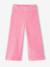 Wijde, fluwelen broek voor meisjes antraciet+bruin+chocoladebruin+ecru+grijsblauw+kaki+pruim+rozen+zachtpaars - vertbaudet enfant 
