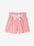 Meisjesshort van katoengaas lichtblauw+rouge - vertbaudet enfant 