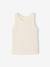 Débardeur fille en côtes beige+écru+rayé bleu+vert sauge - vertbaudet enfant 