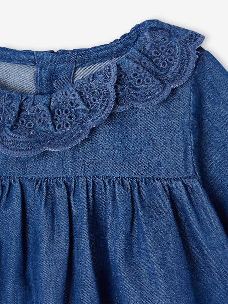 Blouse bébé fille en denim stone - vertbaudet enfant 