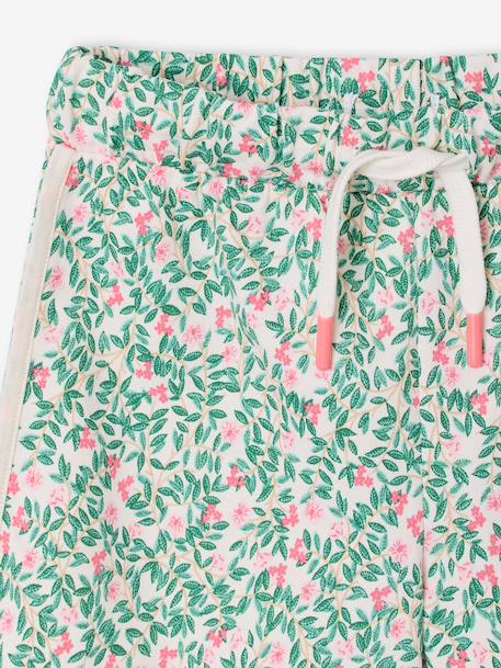 Short fille sport en molleton marine+vanille+vert d'eau - vertbaudet enfant 