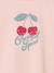 T-shirt fille imprimé manches longues écru+rose pâle - vertbaudet enfant 