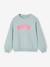 Sweat fille message positif rose pâle+vert d'eau - vertbaudet enfant 