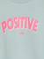 Sweat fille message positif rose pâle+vert d'eau - vertbaudet enfant 