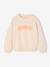 Sweat fille message positif rose pâle+vert d'eau - vertbaudet enfant 