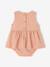 Robe bébé naissance avec body intégré vieux rose - vertbaudet enfant 