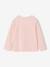T-shirt fille imprimé manches longues écru+rose pâle - vertbaudet enfant 