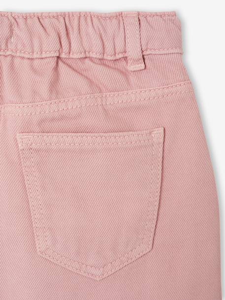 Short fille brodé bleu moyen+rose+vert sauge - vertbaudet enfant 
