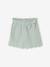 Short fille volanté en gaze de coton rose pâle+vert sauge - vertbaudet enfant 