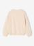 Sweater voor meisjes met positieve boodschap blauwgroen+lichtroze - vertbaudet enfant 