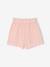Short fille volanté en gaze de coton rose pâle+vert sauge - vertbaudet enfant 