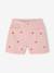 Short fille brodé bleu moyen+rose+vert sauge - vertbaudet enfant 