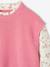Pull 2 en 1 fille manches bleu grisé+rose - vertbaudet enfant 