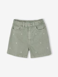 -Short fille brodé
