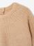 Pull bébé fille maille ajourée beige chiné - vertbaudet enfant 