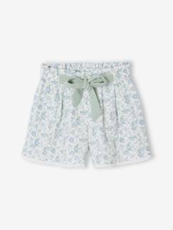 Meisje-Meisjesshort van katoengaas