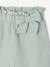Short met ruches voor meisjes van katoenen gaas lichtroze+saliegroen - vertbaudet enfant 