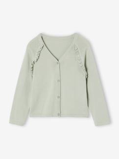 -Gilet fille à volants cérémonie