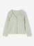 Gilet fille à volants cérémonie beige doré+écru+vert - vertbaudet enfant 