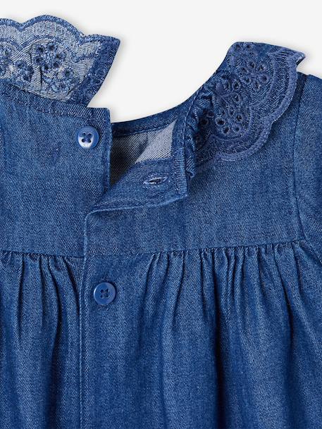 Blouse voor babymeisjes van denim stone - vertbaudet enfant 